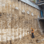 CFA secant pile wall