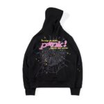 Hoodie Sp5der Pink Black 1 1 1