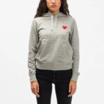 WMNS COMME des GARCONS PLAY Hoodie Grey AZ T169 051 1