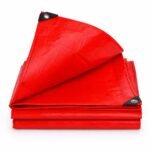 Red Waterproof Tarpaulin