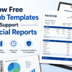 How Free Paystub Template Supports Financial Reports