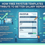 What Free Paystub Template Contribute to Better Salary Reporting