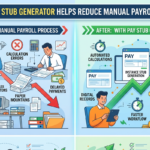 How Pay Stub Generator Helps Reduce Manual Payroll Work