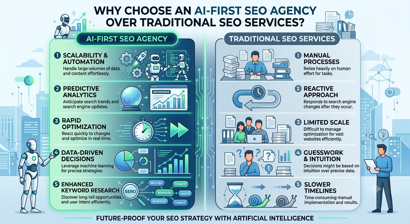 Why Choose an AI-First SEO Agency Over Traditional SEO Services?