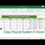 how to do a payroll in excell