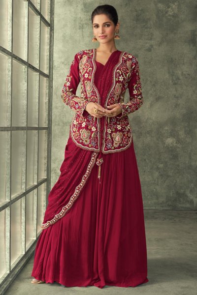 indo western sari