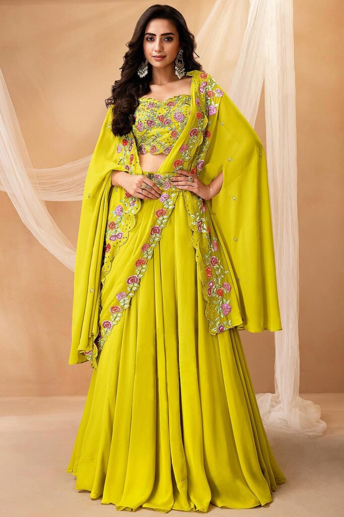 indo western lehenga