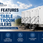 Top Features to Look for in Portable Restroom Trailers from White Mountain Trailers