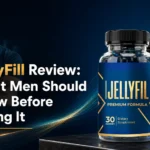 JellyFill Review feature image showing JellyFil supplement bottles beside an active adult man.