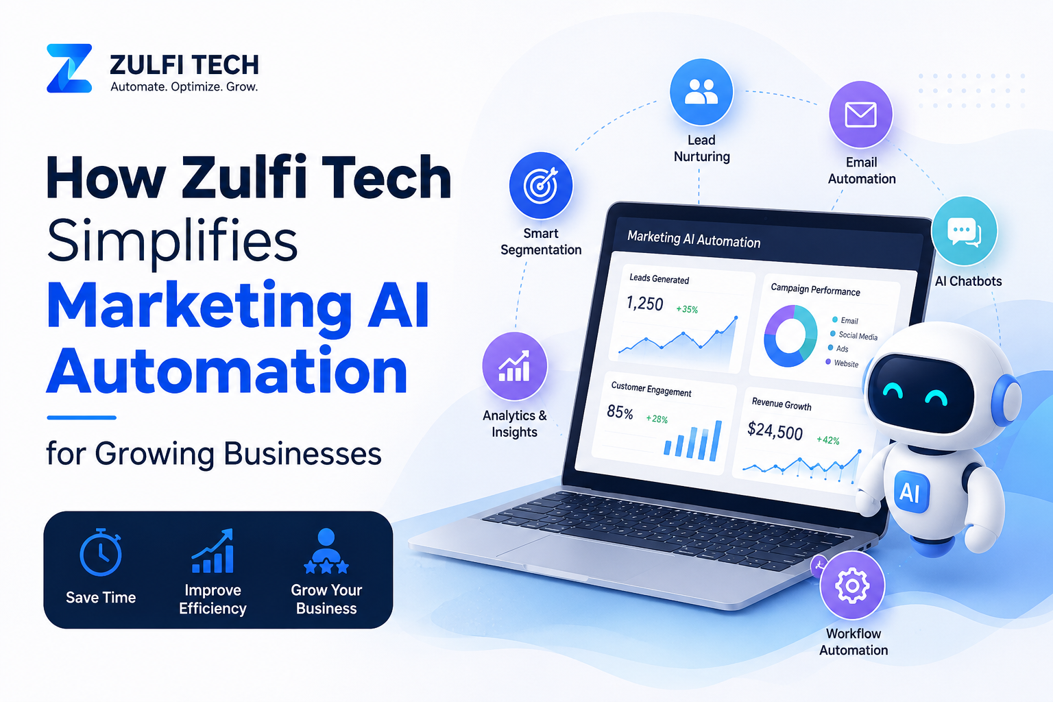 How Zulfi Tech Simplifies Marketing AI Automation for Growing Businesses