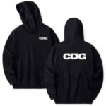 NEW CDG Text Front Back Printed Hoodie 300x300 1