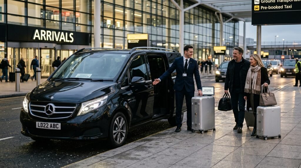 Chauffeur waiting at airport ter… 202608050127