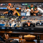 Australian family enjoying IPTV Australia on a Smart TV during family screen time