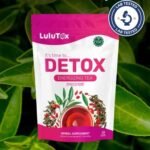 Lulutox Detox Tea peach flavored herbal tea