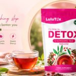 Lulutox Detox Tea peach-flavored blend for daily wellness