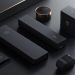 sleek packaging design luxury tech product featuring minimalistic graphic highend ecofriendly 1266280 96313
