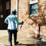Commercial pressure washing in Fort Worth