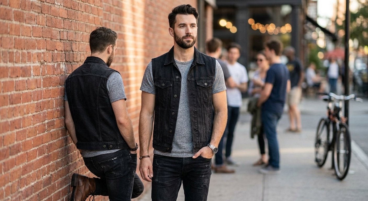 Affordable Black Denim Vests That Don’t Look Cheap